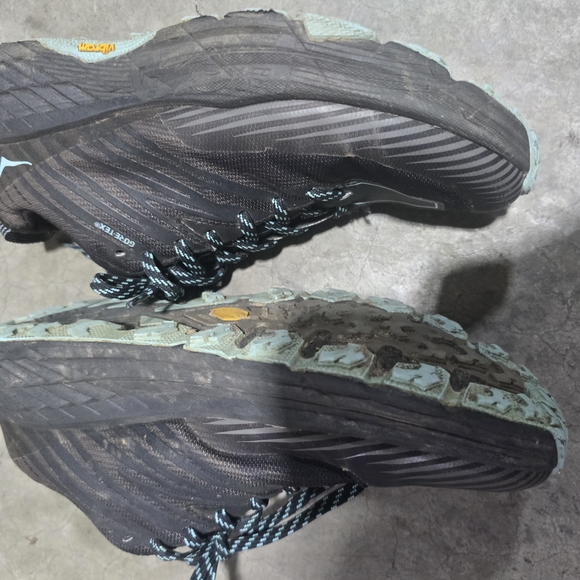 Hoka‎ One One Black and Blue Athletic Shoes - Picture 3 of 9